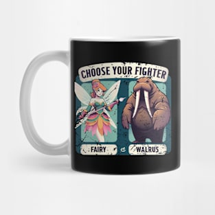 FAIRY or WALRUS Choose Your Fighter Internet Meme Debate Mug